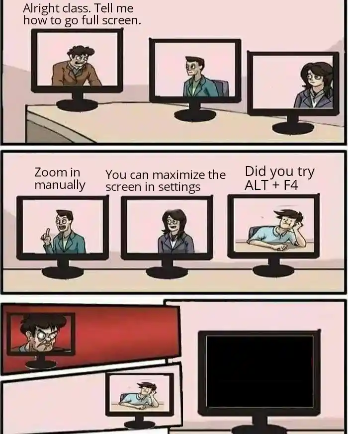 Online class alt f4 meme pranks teacher
