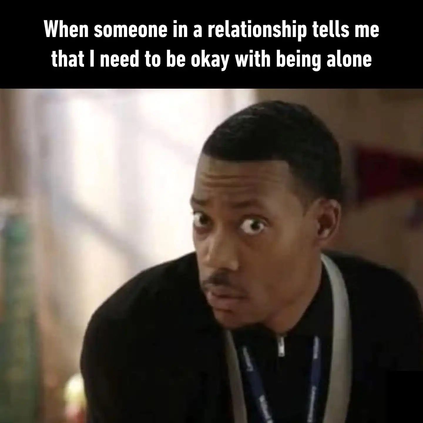 Couple tells single to be alone meme shocked confused face