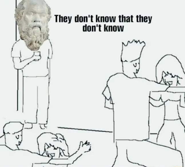 They don't know meme seeing party guests