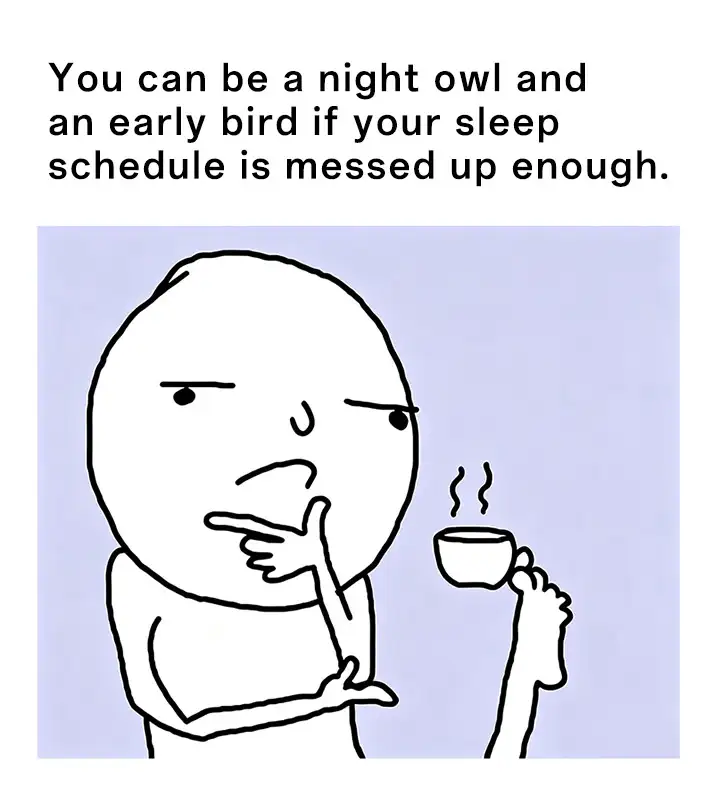 Thinking foot meme on bad sleep schedule