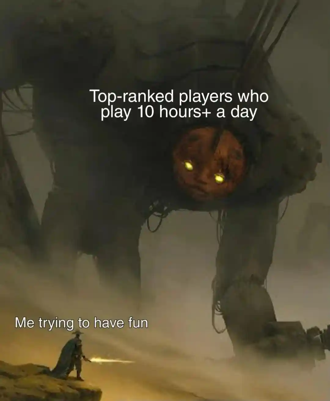 10 Hour top players meme vs casual player