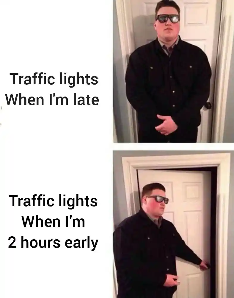 Traffic lights meme play tricks on you