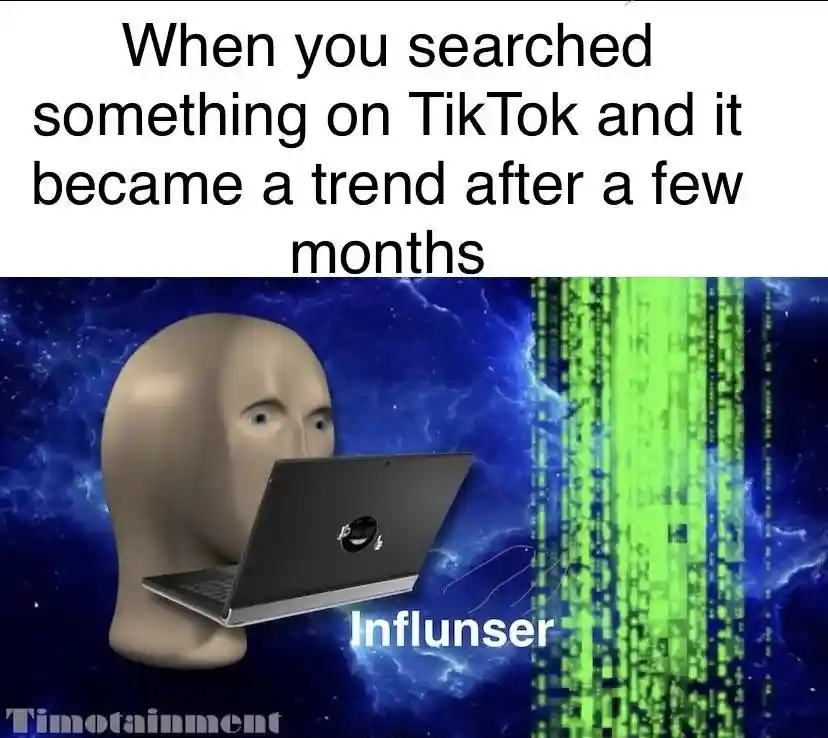 Tiktok trend meme feeling like a genius