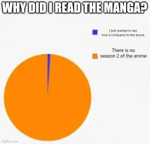 Manga no season 2 anime meme feeling sad