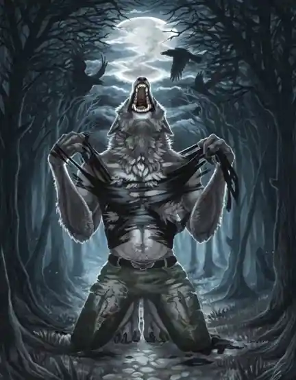 Wolf ripping shirt meme