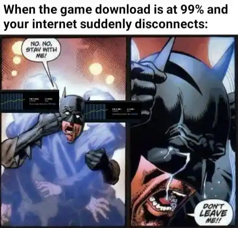 Game download 99 fail meme batman panics