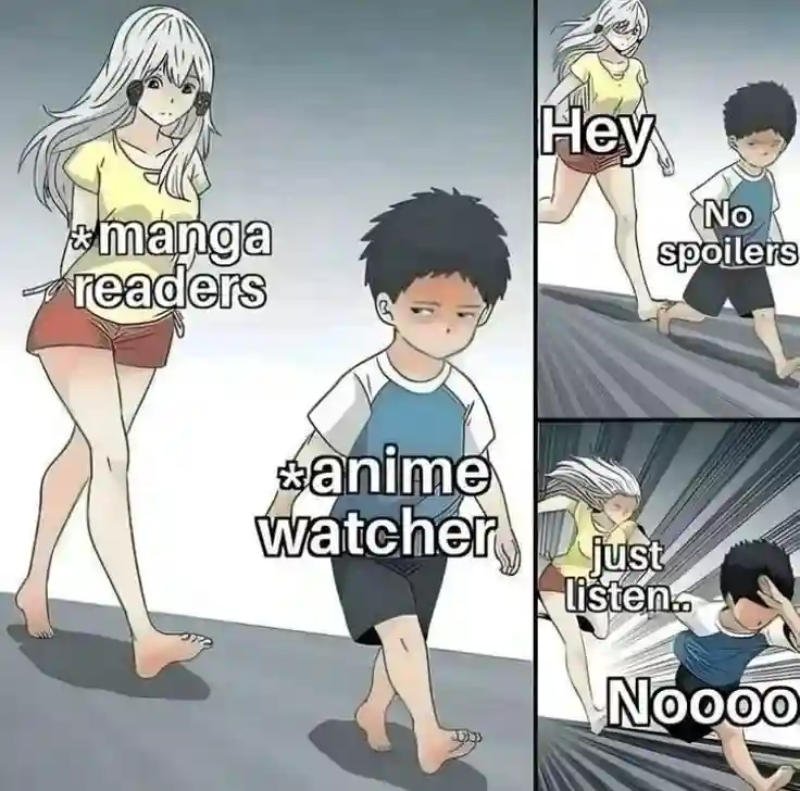 Ara ara chase meme chasing anime watcher for spoilers