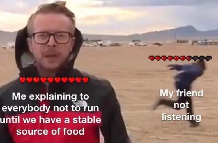 Area 51 naruto run meme friend ignores warning runs off