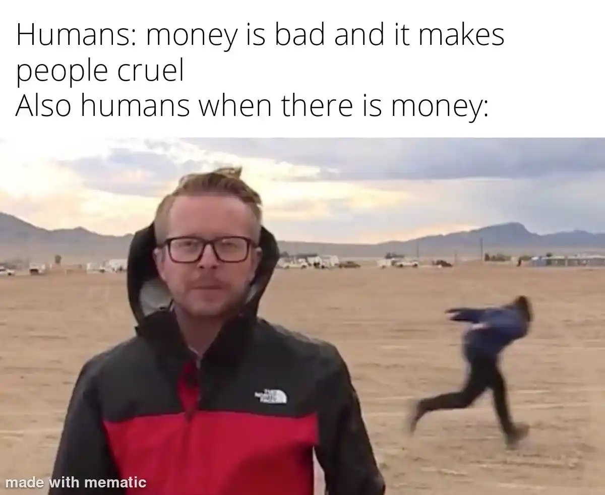Area 51 naruto run meme rushing for money