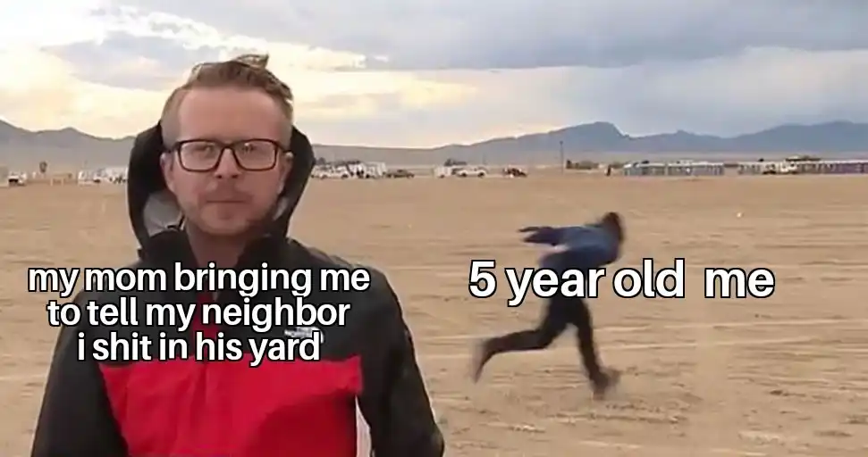 Area 51 naruto run meme kid flees mom