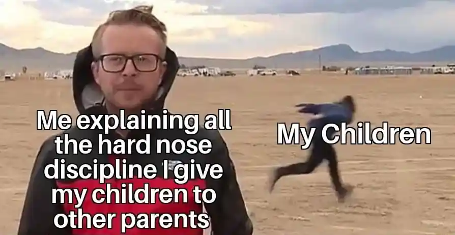 Area 51 naruto run meme dad brags as kids run away