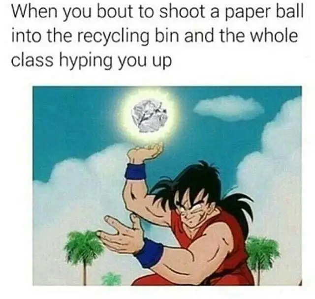 Paper ball shot meme hyped by whole class