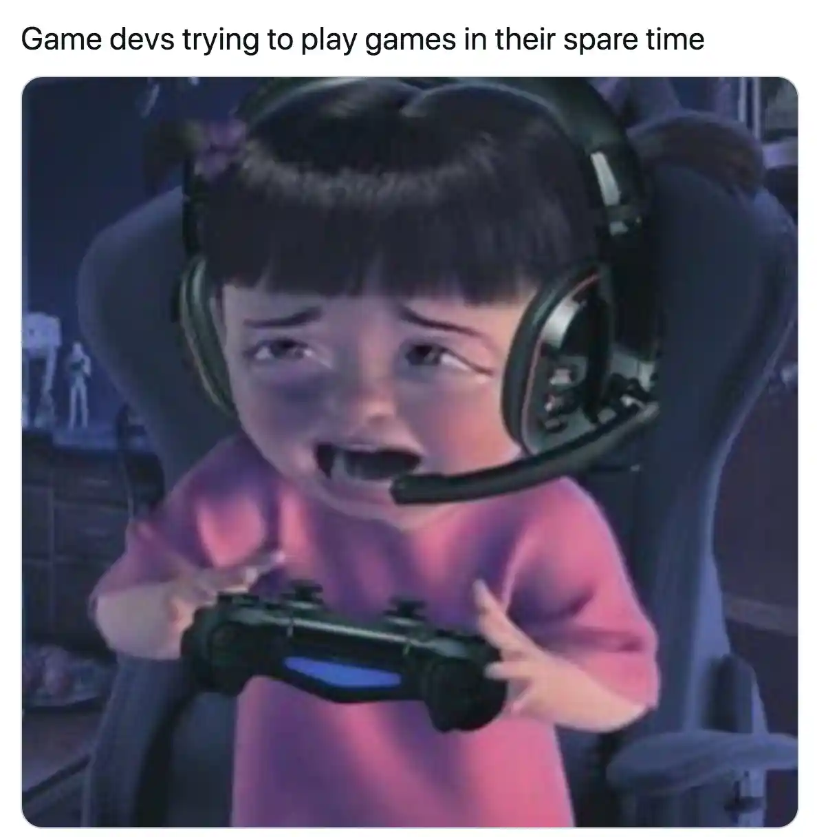 Crying boo meme game devs crying while gaming