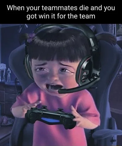 Crying boo meme forced to win game after teammates die
