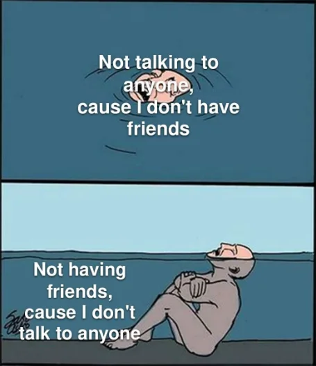 Drowning in shallow water meme no friends sad