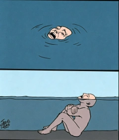 Drowning in shallow water meme template