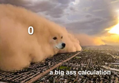 Dust storm dog meme looming for big calculation