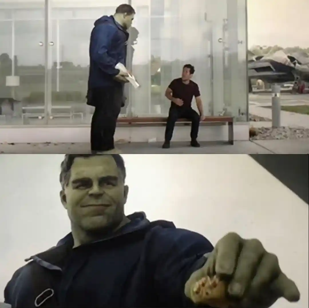 Hulk taco meme template