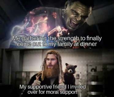 Impressed Thor meme backs friend coming out