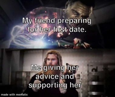 Impressed Thor meme backing friend first date