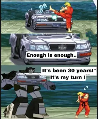 Ken kicks Autobot car meme after 30 years turn
