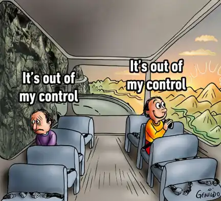 Out of control bus meme mixed moods