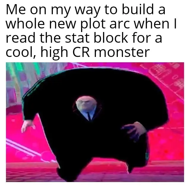 Running kingpin meme rushing to build new plot