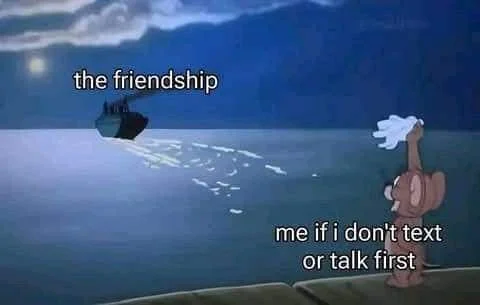 Friendship ship meme sailing away sadly