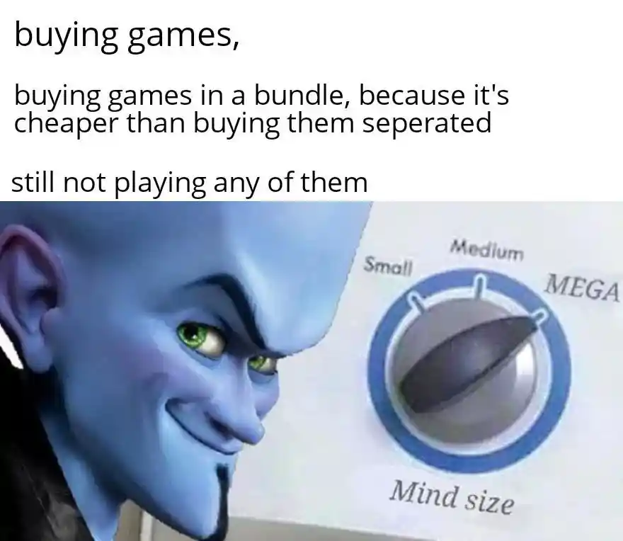 Megamind mind size meme buy unused games