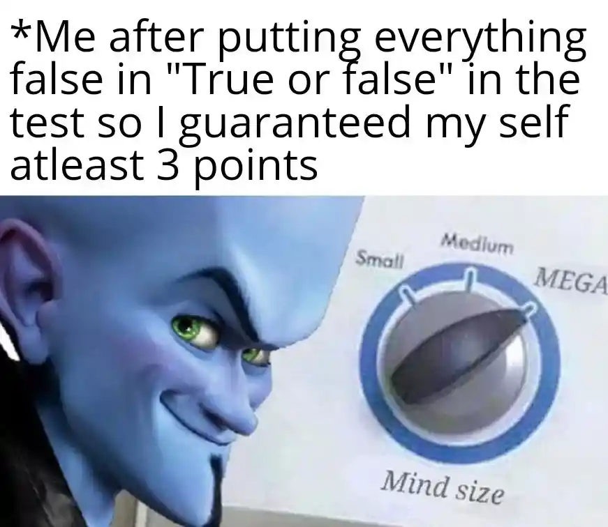 Megamind mind size meme outsmarting test