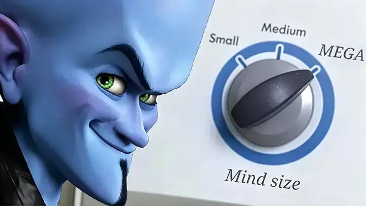Megamind mind size meme