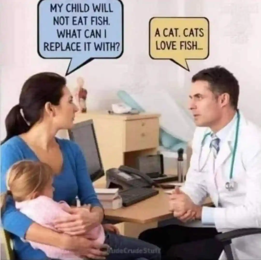 Doctor Jokes Replace Kid's Fish With Cat meme