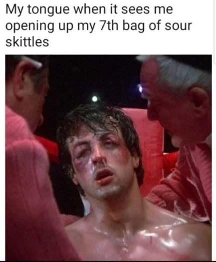 Sour Skittles tongue meme beaten after 7 bags