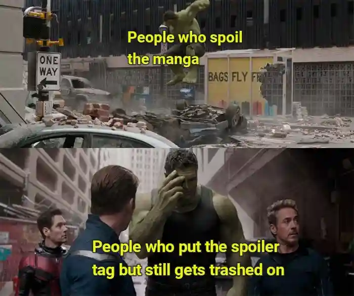 Regretful hulk meme manga spoiler gets trashed
