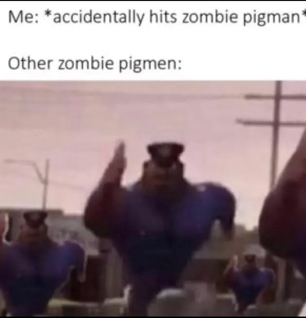 Running officer earl meme chasing pigmen