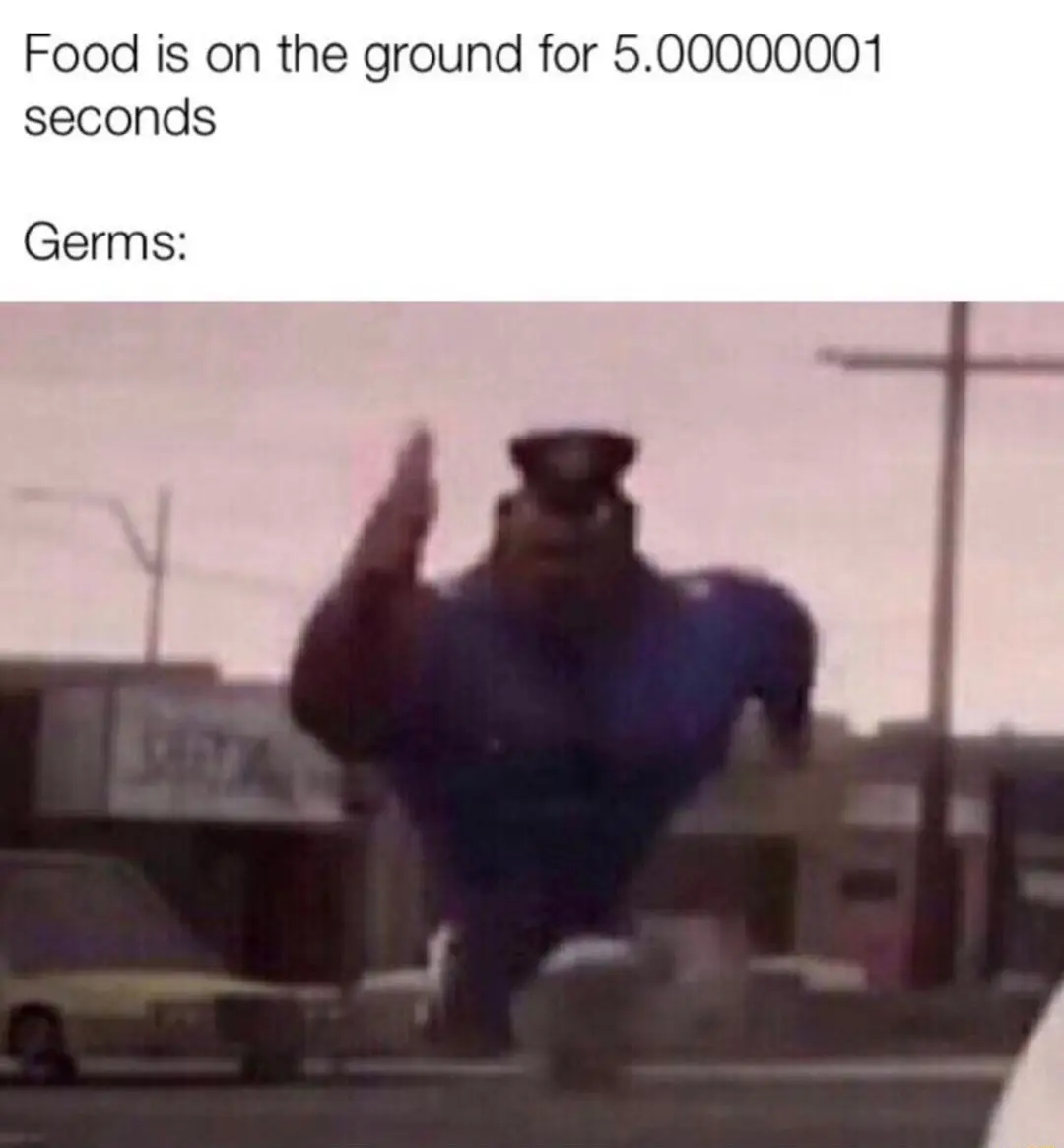 Running officer earl meme get floor food