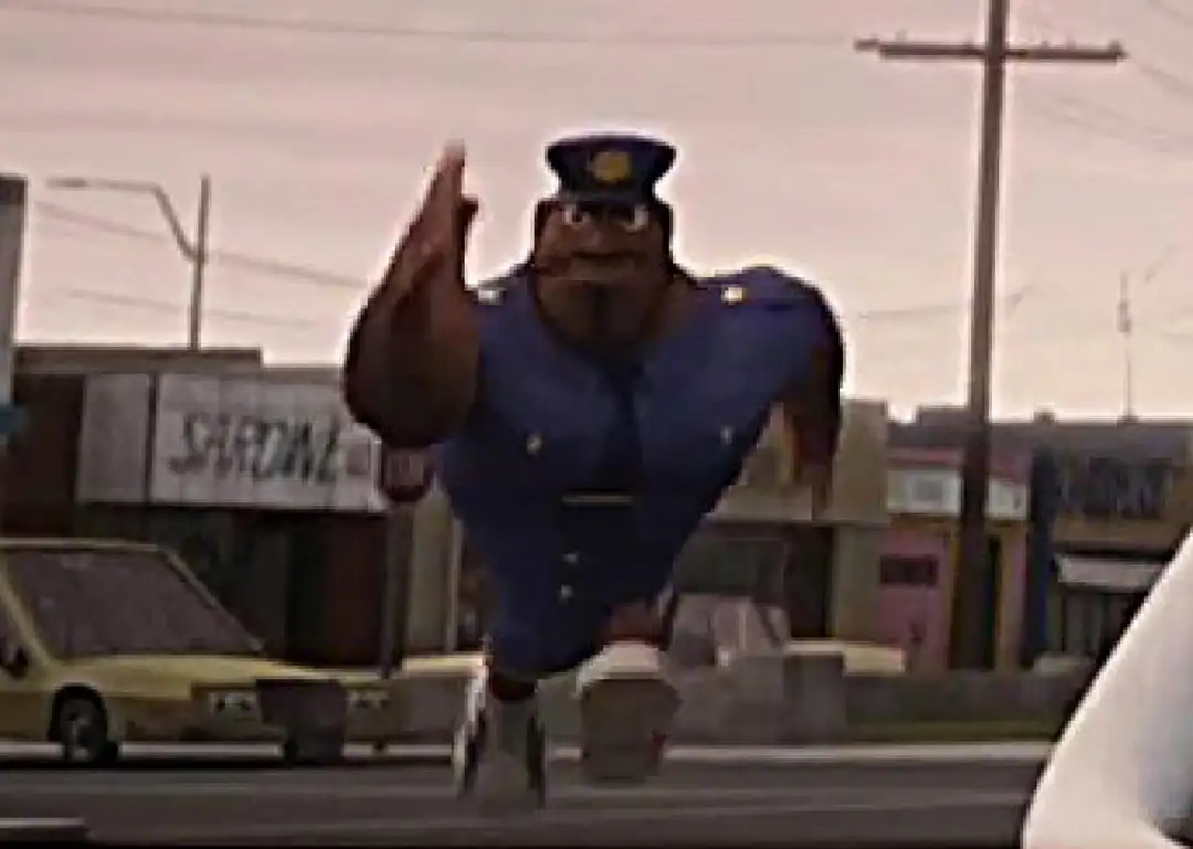 Running officer earl meme