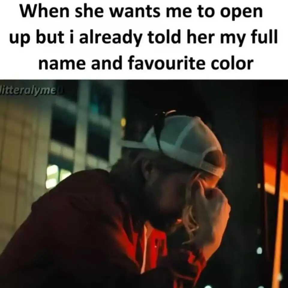 Dating Guy meme confused about opening up