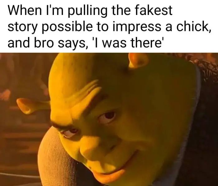 Shrek rizz meme bro exposes fake lie