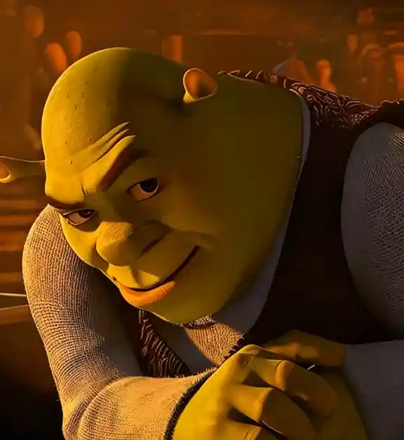 Shrek rizz meme template