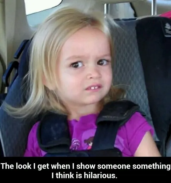 Side eyeing chloe meme getting shown funny stuff