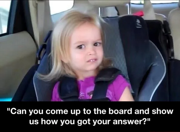 Side eyeing chloe meme called to the board