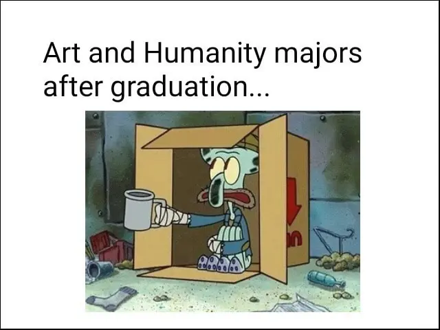 Squidward spare change meme art grad begging