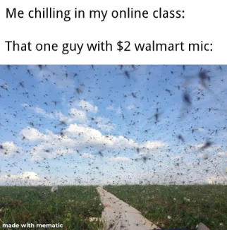  Walmart Mic meme ruining online class chill