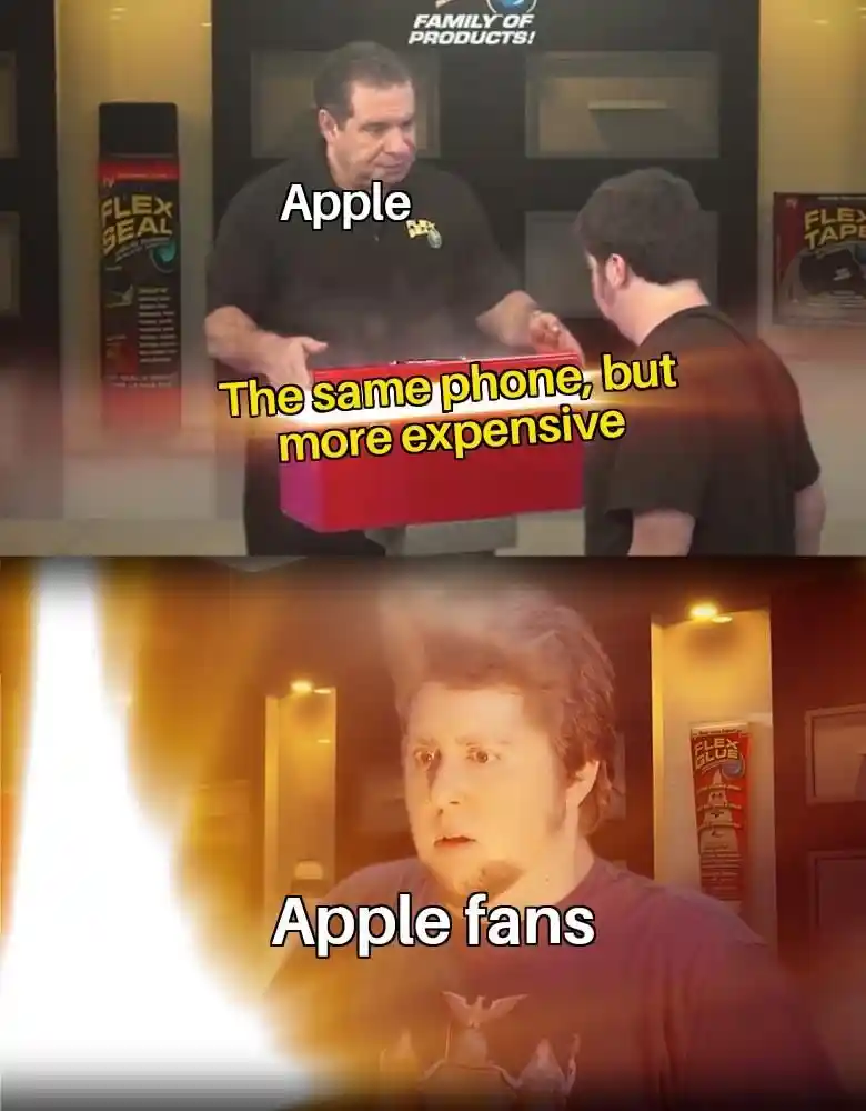 Apple overpriced phone meme shocked apple fans