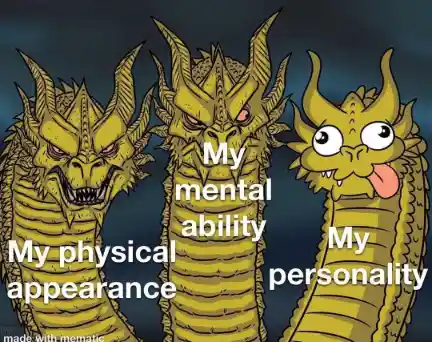 Three-headed dragon meme silly self joke