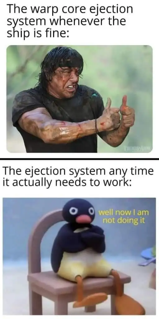Thumbs up rambo meme broken ejection system