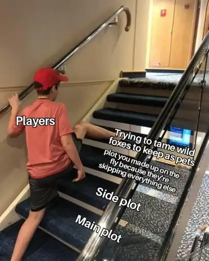 Gamers taming foxes meme skip main plot
