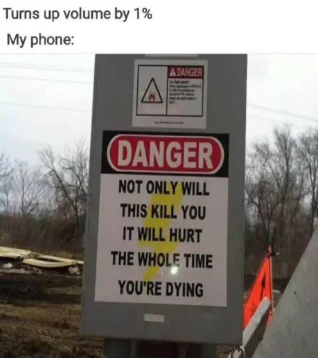 Phone Volume Meme blasts super loud at 1%