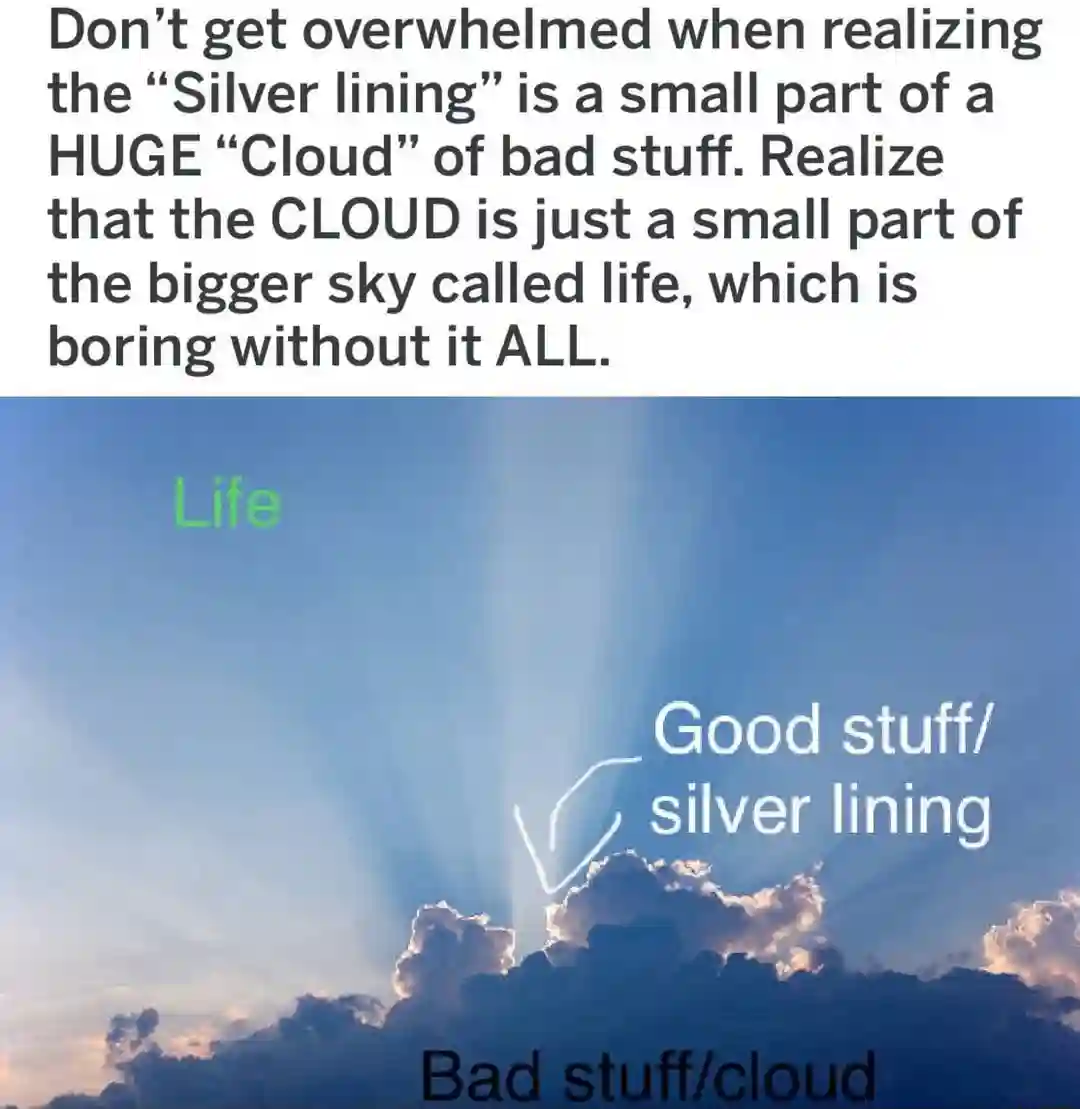 Silver Lining Meme for positive outlook